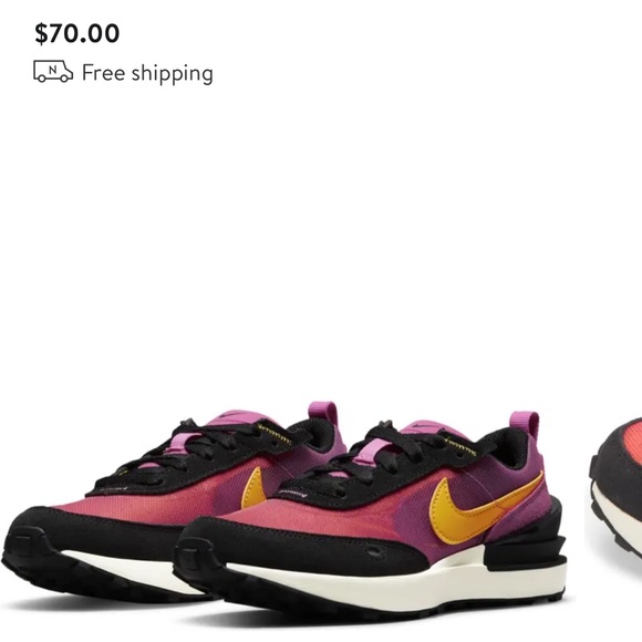 Kids Nike Waffle One Fuschia - Picture 6 of 6